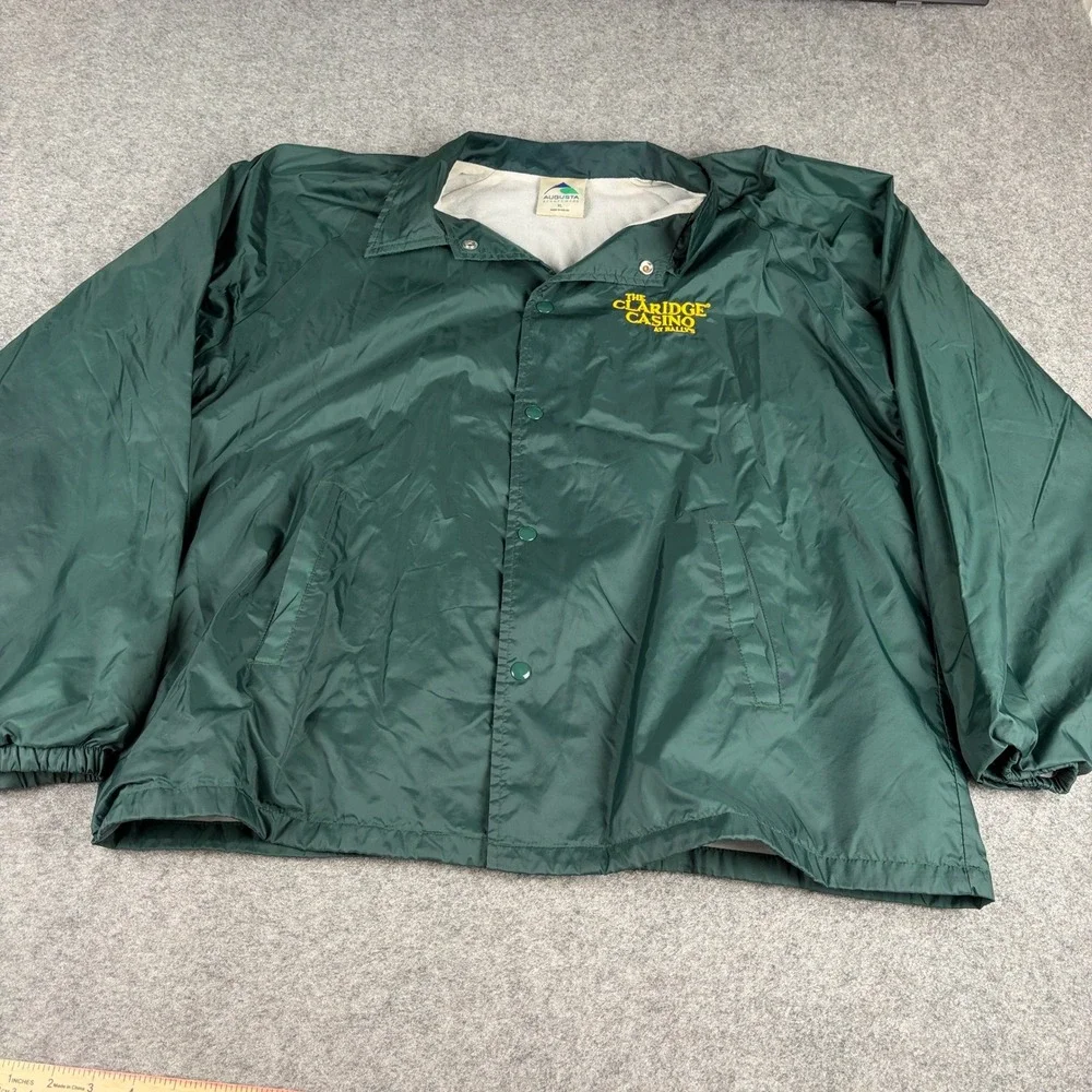Augusta Sportswear Coach Jacket Mens Extra Large Green‎ Claridge Casino Ballys